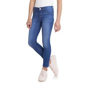 2/$15! Jordache Girls Regular Fit Blue Denim Stretch Skinny Jeggings 8 Medium